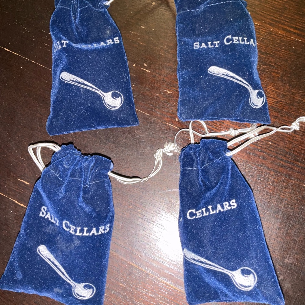 Blue Velvet Salt Cellars Pouches